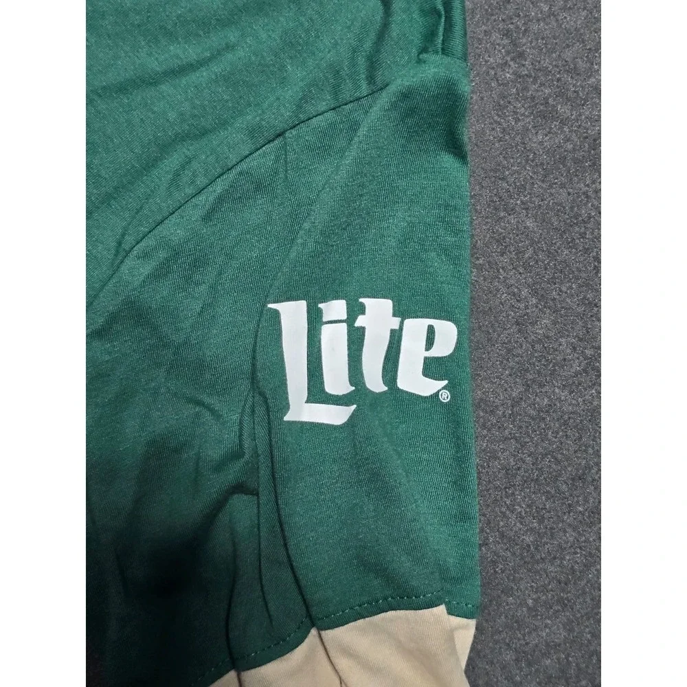 Chicago White Sox Shamrock‎ Miller Lite Rugby Polo Shirt Size M MLB Baseball